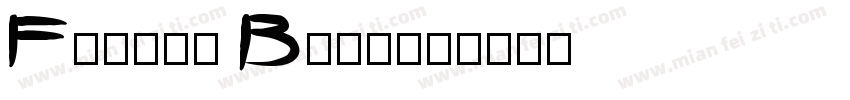 Foster Bold字体转换